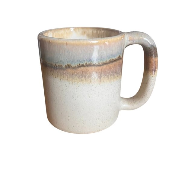 Set Of 2 Vintage Rodolfo Padilla Handcrafted Ceramic Mugs  Earthy Glaze Mexico - Picture 3 of 6